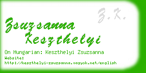 zsuzsanna keszthelyi business card